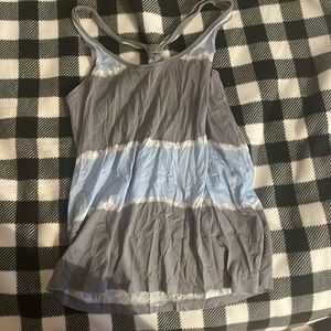 Grey and blue tank top